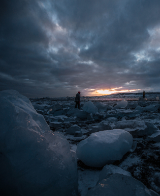 Diamond beach at Jokulsarlon