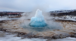 The old Strokkur geyser